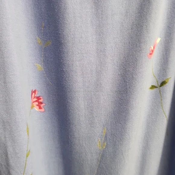 Floral Blue Mini Dress (Periwinkle) - Picture 5 of 5